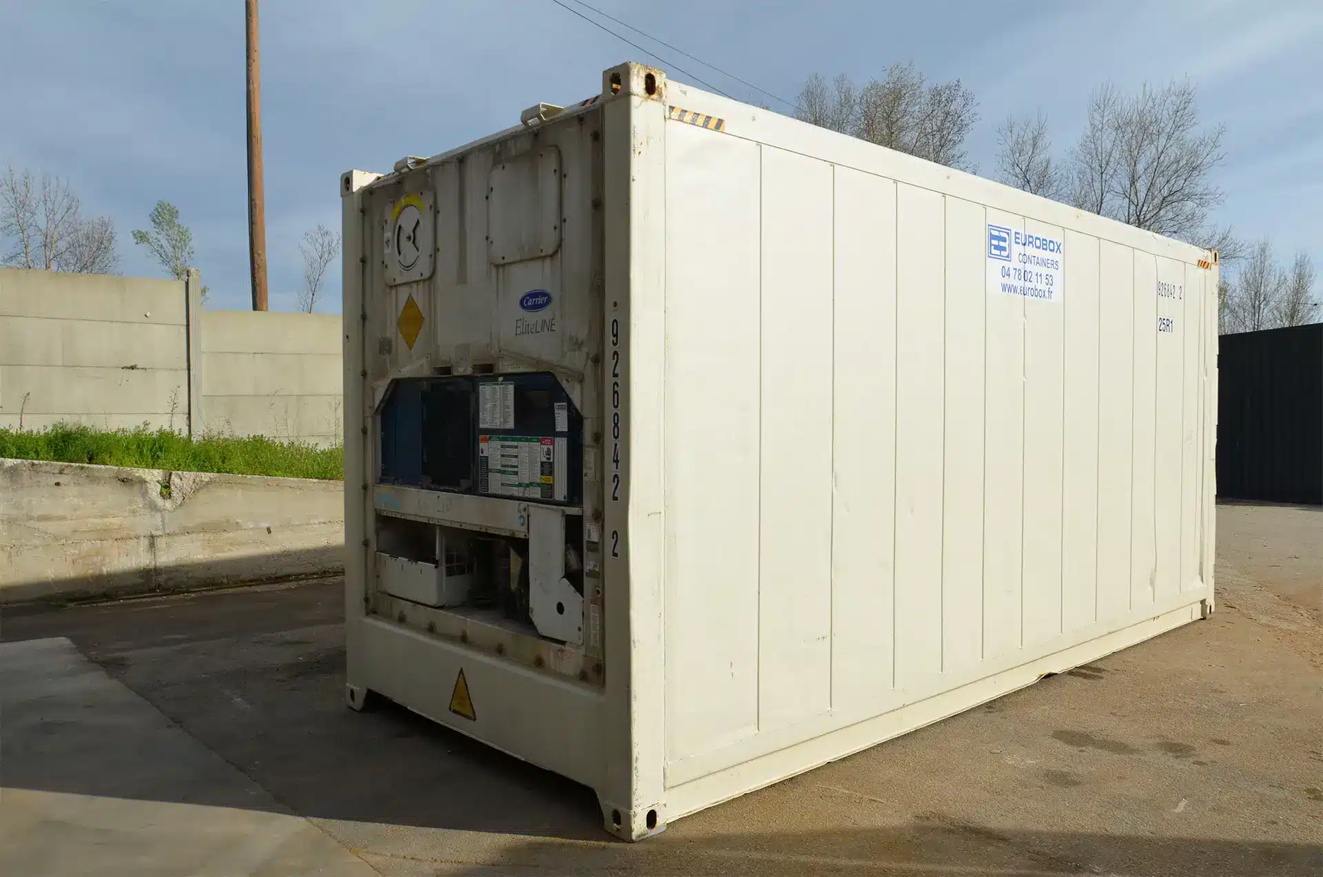 Conteneur d'occasion reefer disonible à la location ou la vente, Eurobox vendeur de container frigorifique à louer ou acheter